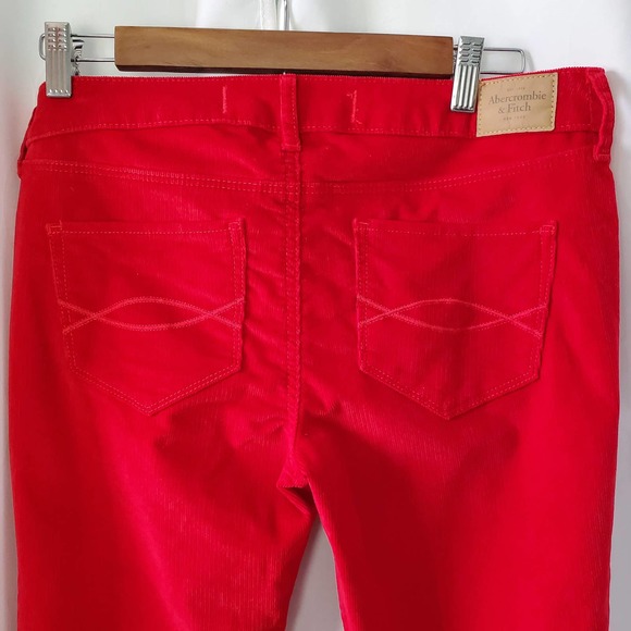 Abercrombie & Fitch Red corduroy Size W28 / 6 - Picture 5 of 8